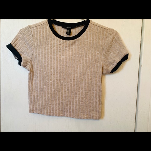 Forever 21 Tops - Tan Crop Top